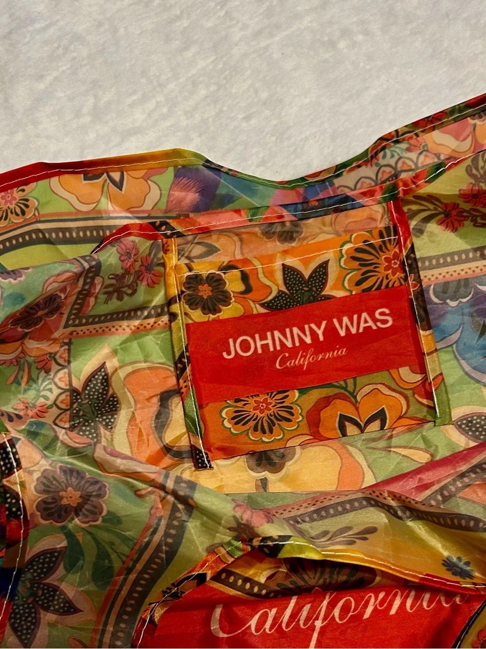 Johnny Was California. Nylon Tote BOHO FLORAL